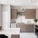 Two-Bedroom Luxury Apartments in North Raleigh, NC - Aventon Nora - Kitchen with European-Style Cabinets, Undercabinet Lighting, Stainless Steel Appliances, Marble-Look Quartz Countertops with Subway Tile Backsplash, Cooking Island and Wood-Inspired Plank