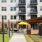 outdoor community space at the Aventon Nora in Raleigh, NC