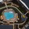 aerial view of the swimming pool and outdoor spaces at Aventon Nora in Raleigh, NC